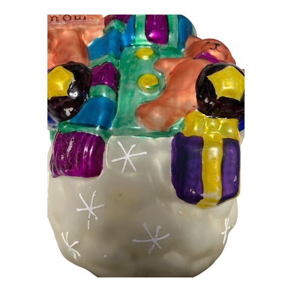 Vintage Carlton Cards Ceramic Snowman Figurine – 14” Tall - Picture 8 of 9